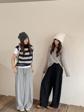 YW加绒卫裤休闲中线分割弯刀裤(LH)(LD)-纪念日百货167998651