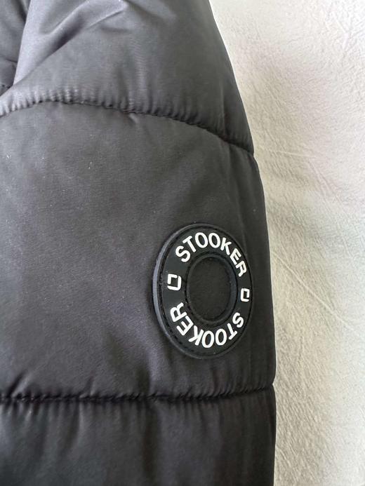 贝壳三 纯色绗缝中长款纯色棉服加厚保暖百搭女士棉衣C110823 商品图7