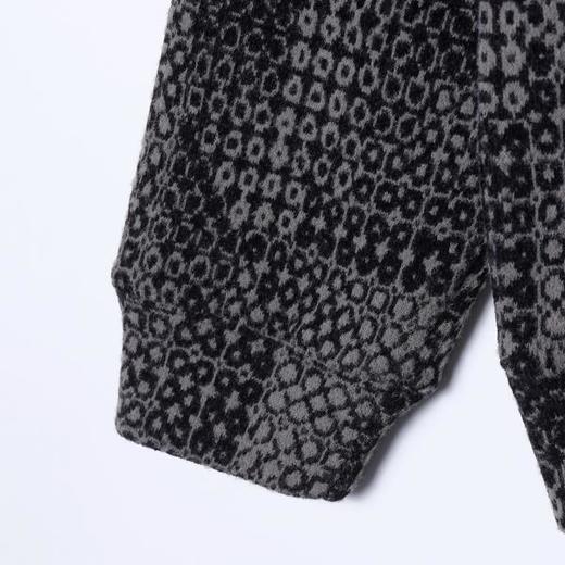 WY1286SDSA男士秋冬新款痞帅男装简约撞色格子提花抽绳连帽卫衣百搭宽松 商品图4