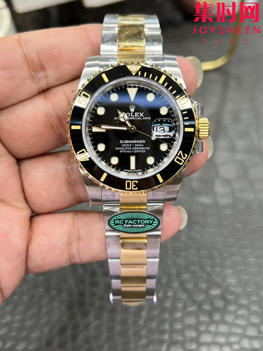 RC配重版水鬼 重量180克+ 劳力士潜航者型 RC配重间金黑水鬼40mm 丹东3135机 商品图0