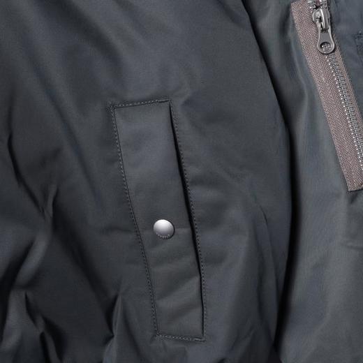 25973SDSA男士秋冬新款痞帅男装潮牌拼接假两件拉链连帽羽绒服百搭时尚 商品图3