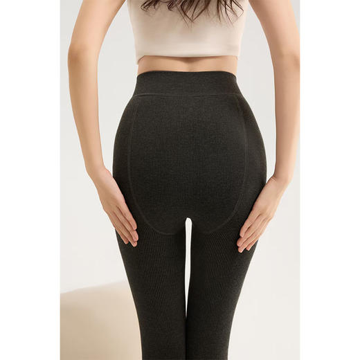 棉竖条女保暖瘦腿外穿哑光连裤袜350g-纪念日百货门店同款164696041 商品图3