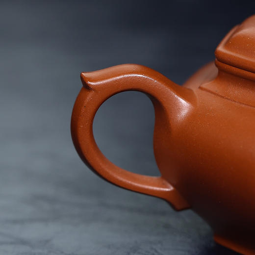 【青山特惠】全手工宜兴原矿朱泥六方笑樱紫砂壶.210cc 周玉奇（大拍级陶手） 商品图3