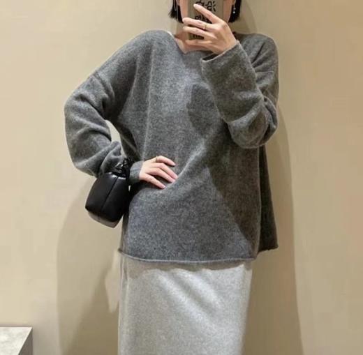 自留推荐！Row风卷边羊绒罩衫 100%baby山羊绒 抗起球工艺！慵懒氛围感 商品图1