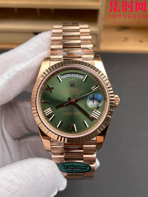 RC配重版 重量200克+ 橄榄绿罗马DD 劳力士星期日历型系列 日志40mm 商品图2