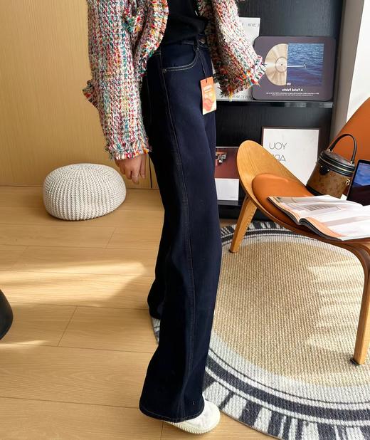 土耳其新款加绒小太阳保暖显瘦窄版阔腿长裤 商品图11