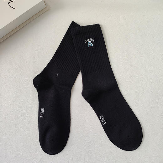 刺绣百搭堆堆袜防臭美拉德中筒袜-纪念日百货门店同款167751421 商品图3