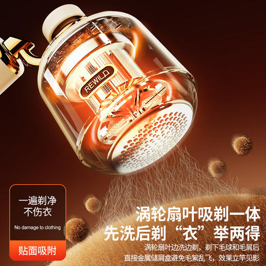 【粘剃两用】复古吸粘一体毛球修剪器 边吸边剃 去毛球不伤衣 加大3D曲面网罩 带撕拉粘毛棒，随处可粘 商品图1