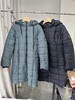贝壳三 纯色绗缝中长款纯色棉服加厚保暖百搭女士棉衣C110823 商品缩略图0