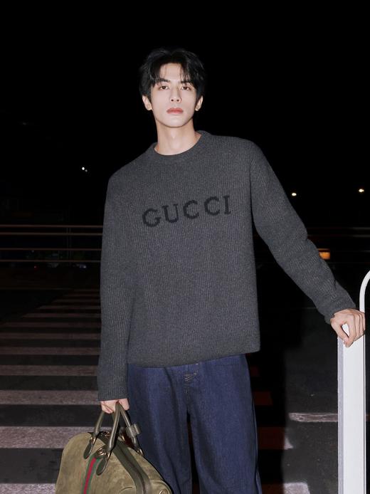 古驰 2025 FW字母提花针织圆领毛衣（DY） 商品图0