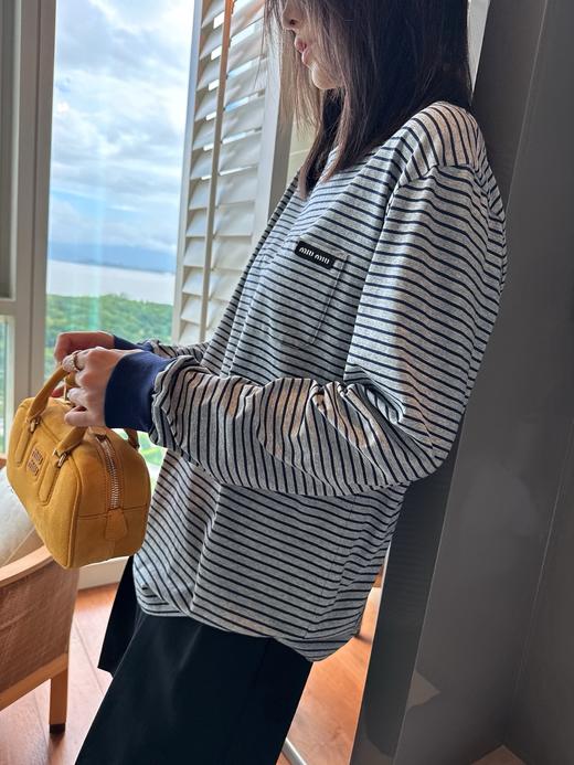 缪缪 25年秋冬最新POP限定款🆕条纹T恤(KX*MM) 商品图3