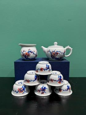 釉下彩壶杯茶具套组