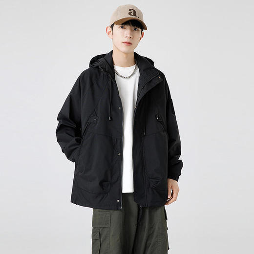 【YW】无忧购棉服港风潮牌情侣纯色宽松户外运动夹克J90（截单后3-5天发货) 商品图2