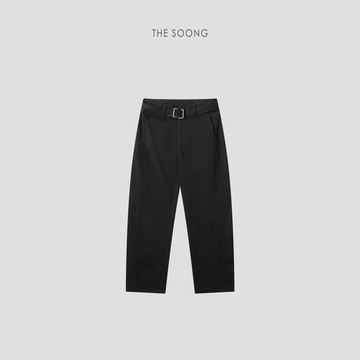 THESOONG"权威裤"加厚加绒天鹅绒面抗皱肌理感中腰休闲裤HBKZ7302 商品图8