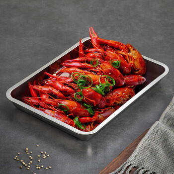 美厨（MAXCOOK）304不锈钢盘子方盘  烧烤托盘27cm 美厨 盘子 MCFT6579 个 27cm /厨具 /餐具 /餐用托盘 商品图6