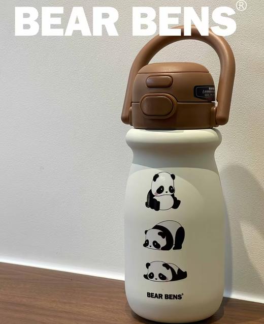 4楼Eubelle欧蓓 BEARBENS熊本士小奶杯保温杯550ml 双饮便携拎拎壶 吊牌价：89元 活动价：79元 商品图5