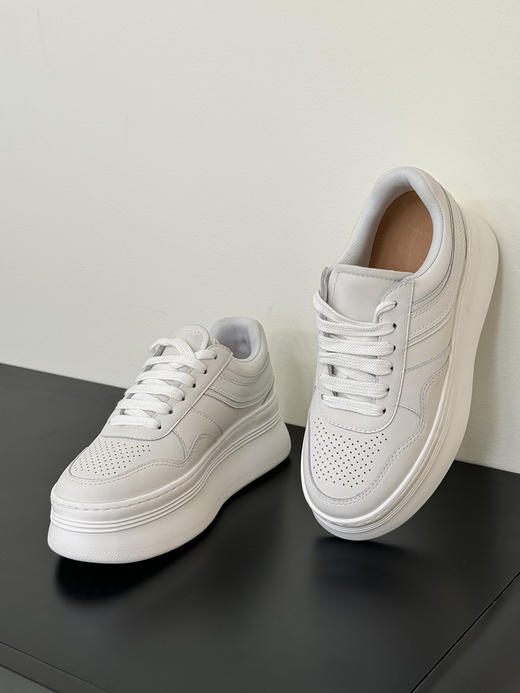 ³ 预售7天【C*LINE同款厚底小白鞋】6CM跟高 BTSP-G323 XN03-CRMM-BTNX 商品图4