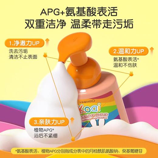 英氏婴幼儿沐浴露洗发水二合一泡沫沐浴露450ml金盏花/山茶籽 商品图3