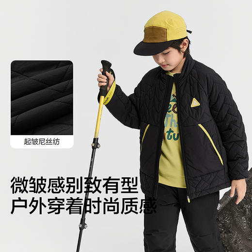 巴拉巴拉儿童棉服男童外套新款2025秋冬装防泼水撞色 商品图3