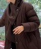 现货秒发~附围巾绗缝花苞型羽绒服 商品缩略图0