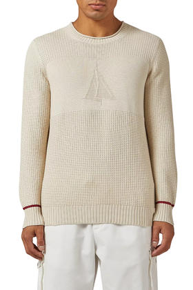 25年帆船系列卷边毛衣