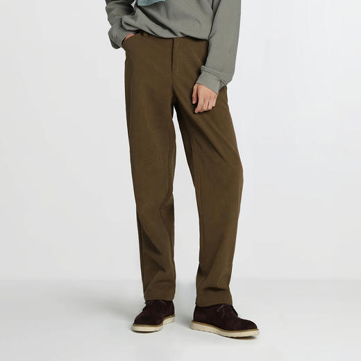 森马休闲裤男灯芯绒宽松锥形裤半松紧腰2025冬季新款长裤简约百搭 商品图2