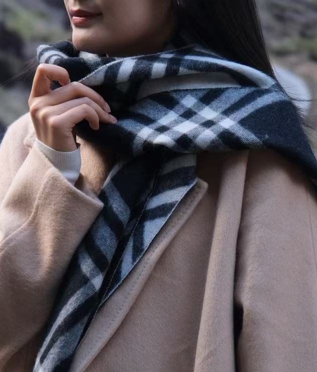 【二狼山白羊绒围巾/披肩】B家等大牌 代工厂定制  多个款式可选