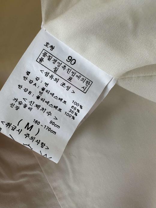 贝壳三 简约通勤白色灯芯绒质感西装外套收腰显瘦小西服C110804 商品图14