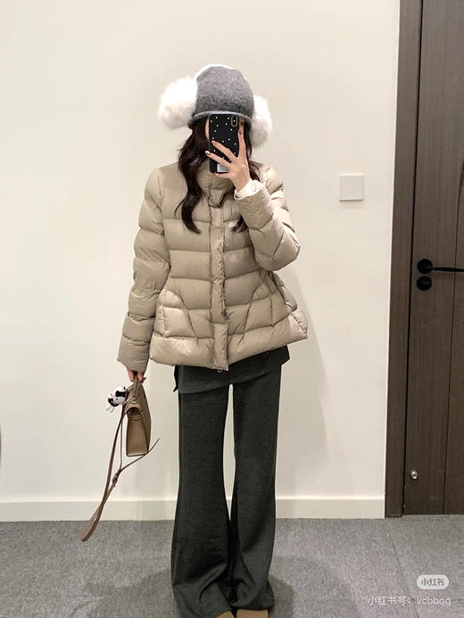 去抢！原厂~！江Nの泡芙！25冬立领收腰廓形5P9C 90白鸭绒15D细旦尼龙 商品图7