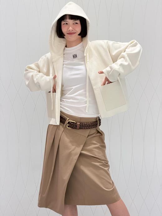 罗意威 25Fw秋冬新款 皮牌羊毛拉链连帽针织开衫（DQJ*MM） 商品图5