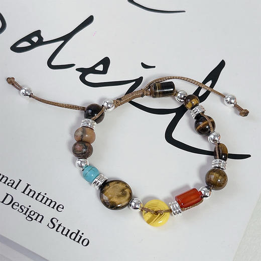 国风文创编织陶瓷可调节手链-纪念日百货门店同款167294792 商品图1