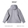 250511SDSA秋冬新款痞帅男装潮牌简约拼接拉链立领连帽鹅绒服外套百搭 商品缩略图5