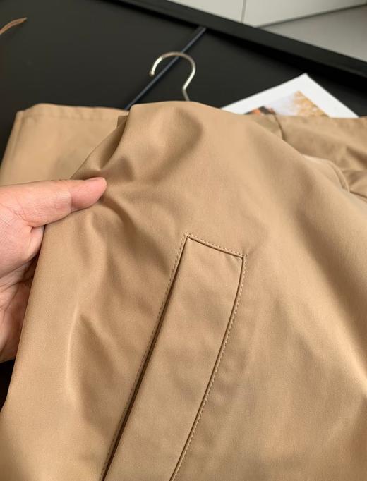 捡漏！出口日单2025年新款英伦风翻领宽松长款风衣外套女 商品图5