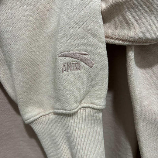 【XL/2XL断码】安踏正品春秋休闲针织透气宽松圆领纯棉吸湿男运动卫衣152318715【库存有限，如无货将做退款，介意慎拍!】 商品图4