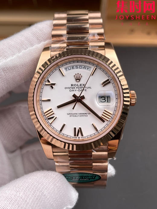 RC配重版 重量200克+ 玫瑰金白罗马DD 劳力士星期日历型系列 日志40mm 商品图2