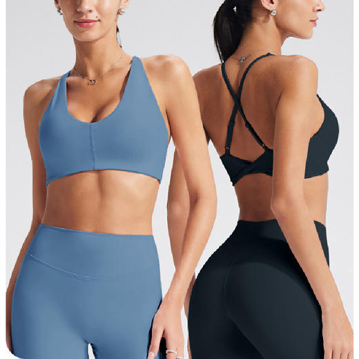 跃牌【颜值有理】系列 瑜伽服运动内衣女防震聚拢训练吊带美背瑜伽背心健身运动文胸B-XL36 商品图0