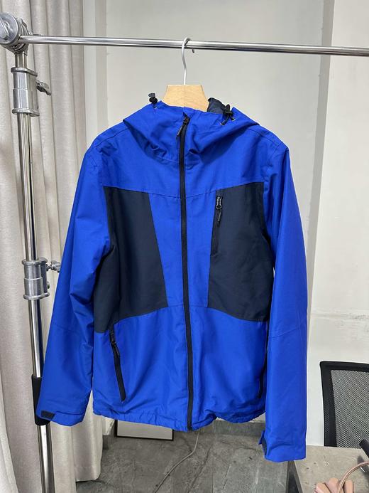 贝壳三 户外防水防风保暖防寒外套男士滑雪连帽冲锋衣C110829 商品图3