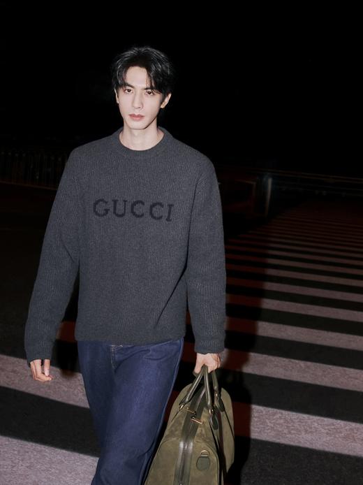 古驰 2025 FW字母提花针织圆领毛衣（DY） 商品图1