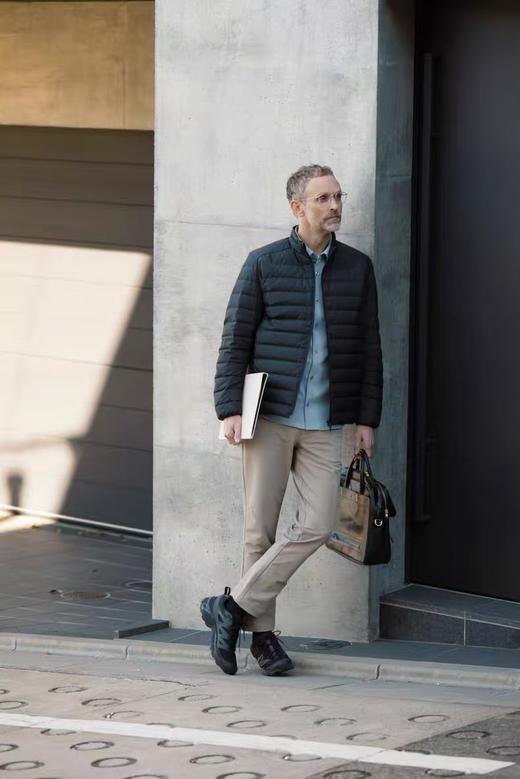 出口俄罗斯订单男式轻量防水白鸭绒外套可外穿货内胆 商品图1