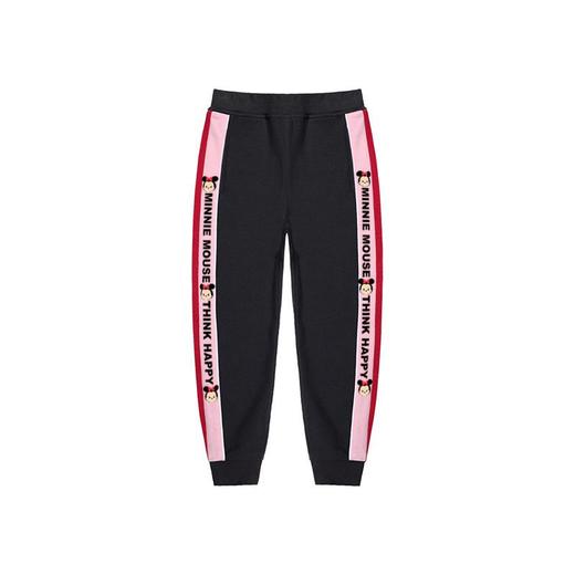 迪士尼童装女童加绒裤子保暖洋气儿童卫裤秋冬款一体绒休闲裤时尚 商品图7