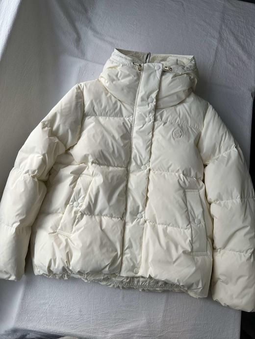贝壳三 防泼水宽松短款轻薄羽绒服女防风纯色连帽外套C110806 商品图2