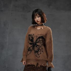 荒诞蝴蝶印花毛衣-纪念日百货门店同款165043261