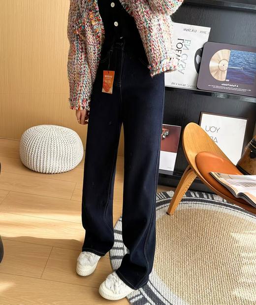 土耳其新款加绒小太阳保暖显瘦窄版阔腿长裤 商品图10