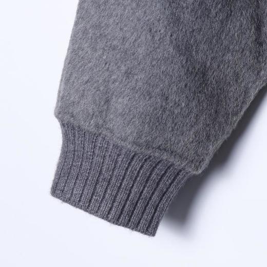 25-08SDSA男士秋冬新款痞帅男装潮牌纯色V领羊毛大衣羽绒服两件套百搭 商品图4