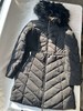 贝壳三 秋冬加厚连帽中长款羽绒服修身收腰毛领连帽外套C110807 商品缩略图0