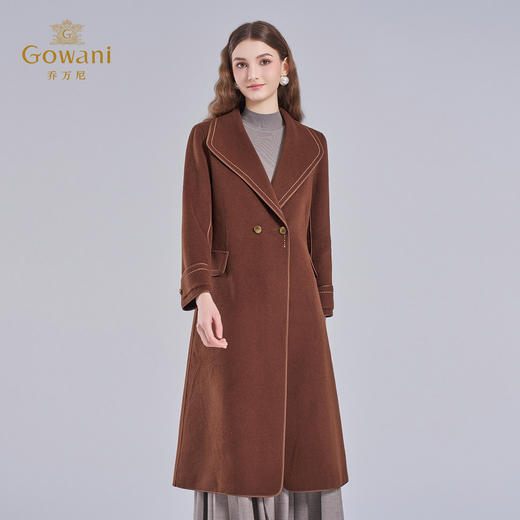【羊绒】乔万尼新款羊毛羊绒大衣外套女秋冬高级感ET4A833 商品图1