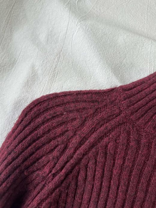 贝壳三 基础款半高领含羊毛弹力针织衫袖口翻边舒适毛衣C110813 商品图4