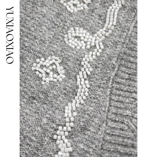 余潇潇【维密花园】含绵羊毛缝珠毛衣开衫外套&鱼尾长半裙 商品图2