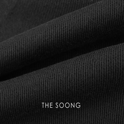 THESOONG"权威裤"加厚加绒天鹅绒面抗皱肌理感中腰休闲裤HBKZ7302 商品图9