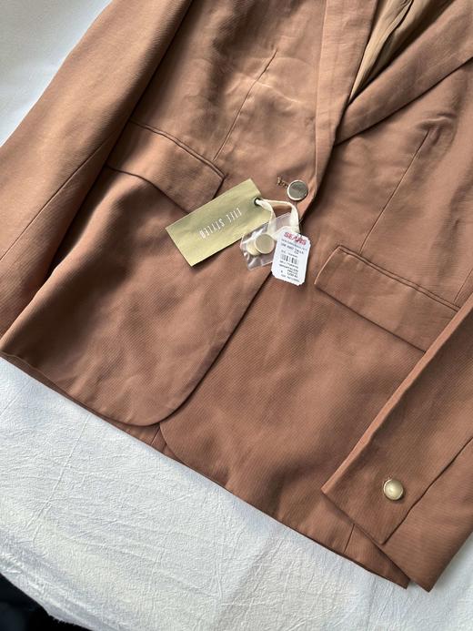 贝壳三 通勤气质一粒扣翻领西装女翻盖口袋简约西服外套C110818 商品图8